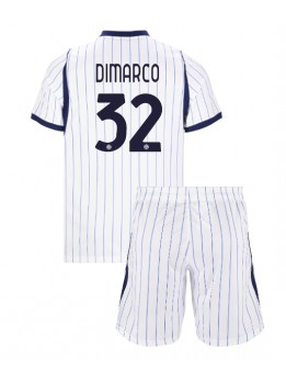 Inter Milan Federico Dimarco #32 Replika Borta Kläder Barn 2026-27 Kortärmad (+ byxor)